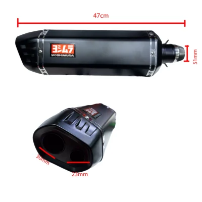 Escape Yoshimura - Doble Salida - 47 CM - Negro - Imagen 5