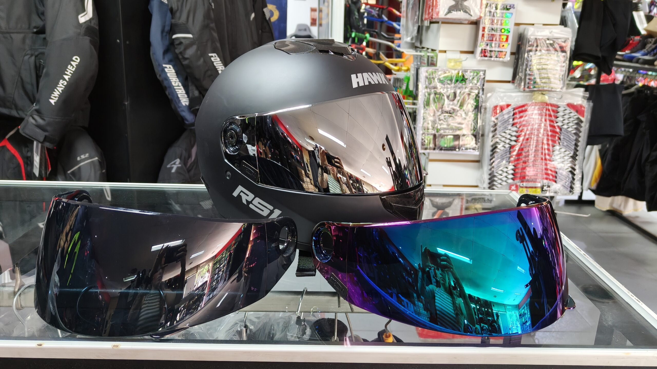 Casco Hawk Rs1 Negro + Visor de regalo - Imagen 5