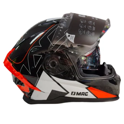 Casco Mac Force Dynamo - Negro/Rojo
