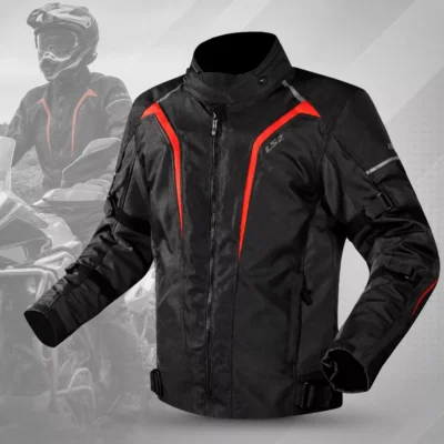 Campera LS2 Sepang Gris/Rojo