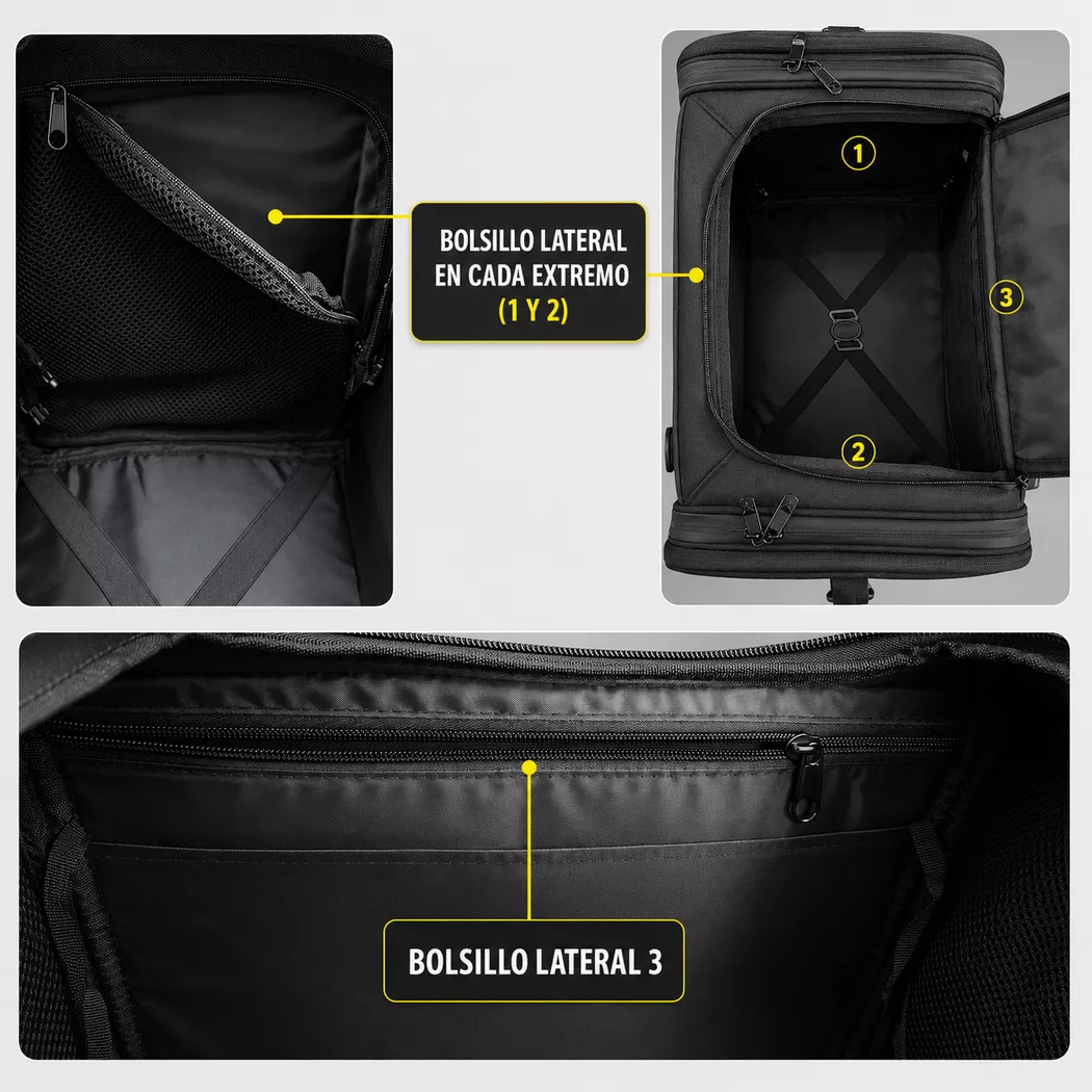 Bolso de Viaje Cola Motocentric Porta Casco - 50L - Imagen 5