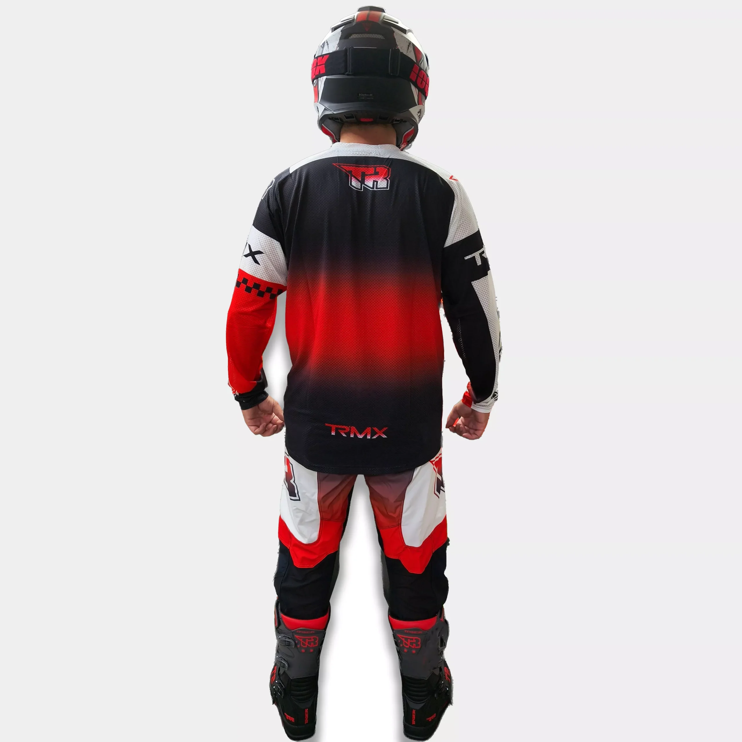 Conjunto Motocross Tiger Racing - Rojo/Blanco/Negro - Imagen 3