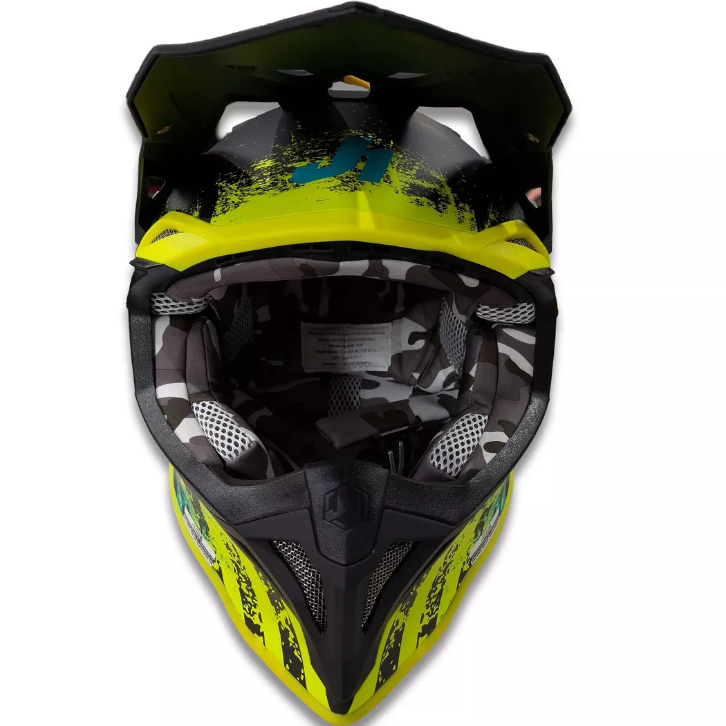 Casco Just1 Storm J39 + Antiparra - Fluor/Amarillo/Negro - Imagen 3