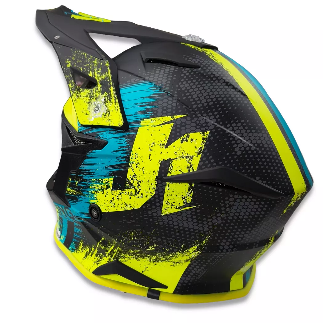Casco Just1 Storm J39 + Antiparra - Fluor/Amarillo/Negro - Imagen 2