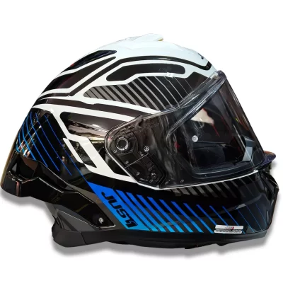 Casco Just 1 - STR - Tactical - Azul/Blanco