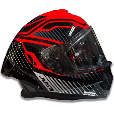 Casco Just 1 - STR - Tactical - Rojo/Blanco