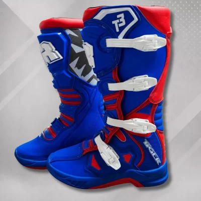 Botas Motocross Enduro Tiger Racing T3 Azul