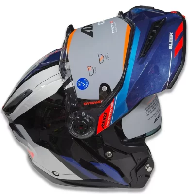 CASCO Axxis Ghostfighter SV Sleek - Azul/Rojo