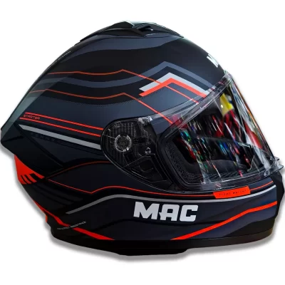 Casco MAC Starter - Renner - Gris/Rojo