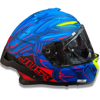 Casco Just 1 - STR - Titan - Azul/Rojo