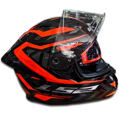 Casco Ls2 806 Fusion Aere - Rojo/Negro