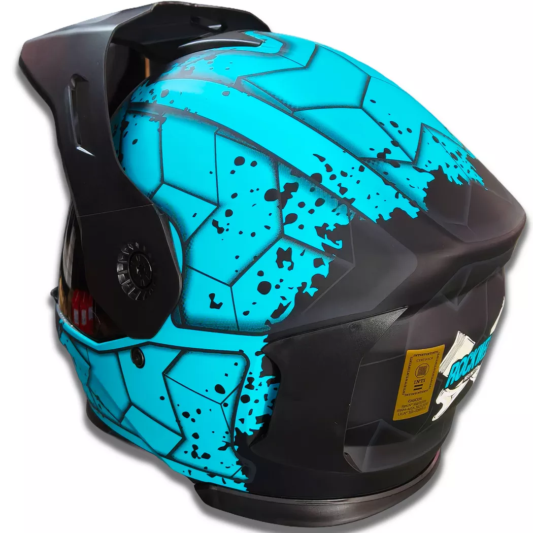 Casco Rockwell 927 Arrow + Visor de color - Turquesa - Imagen 2