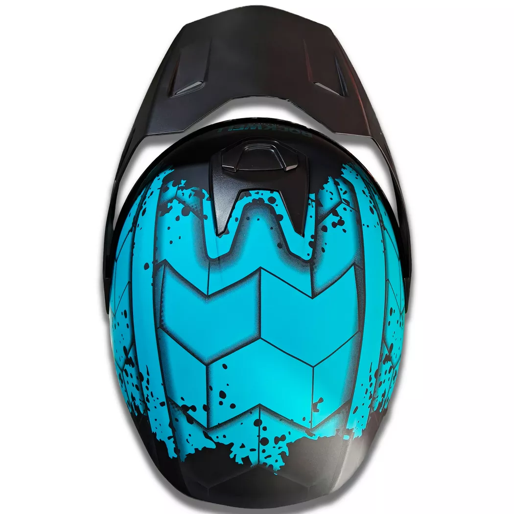 Casco Rockwell 927 Arrow + Visor de color - Turquesa - Imagen 3
