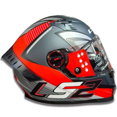 Casco Ls2 816 Cosmos - CityRider - Gris/Rojo