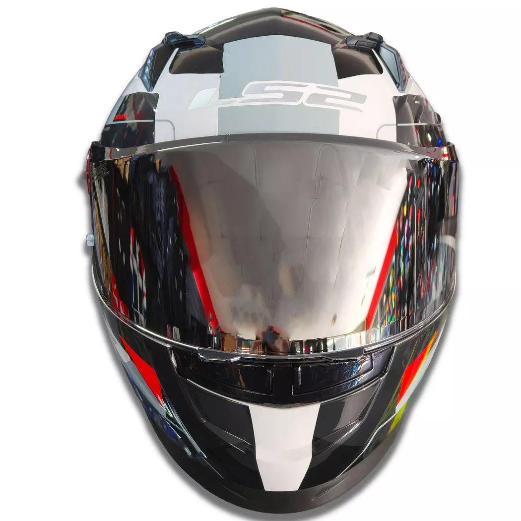 Casco Ls2 816 Cosmos - Bokanix - Blanco/Rojo - Imagen 5