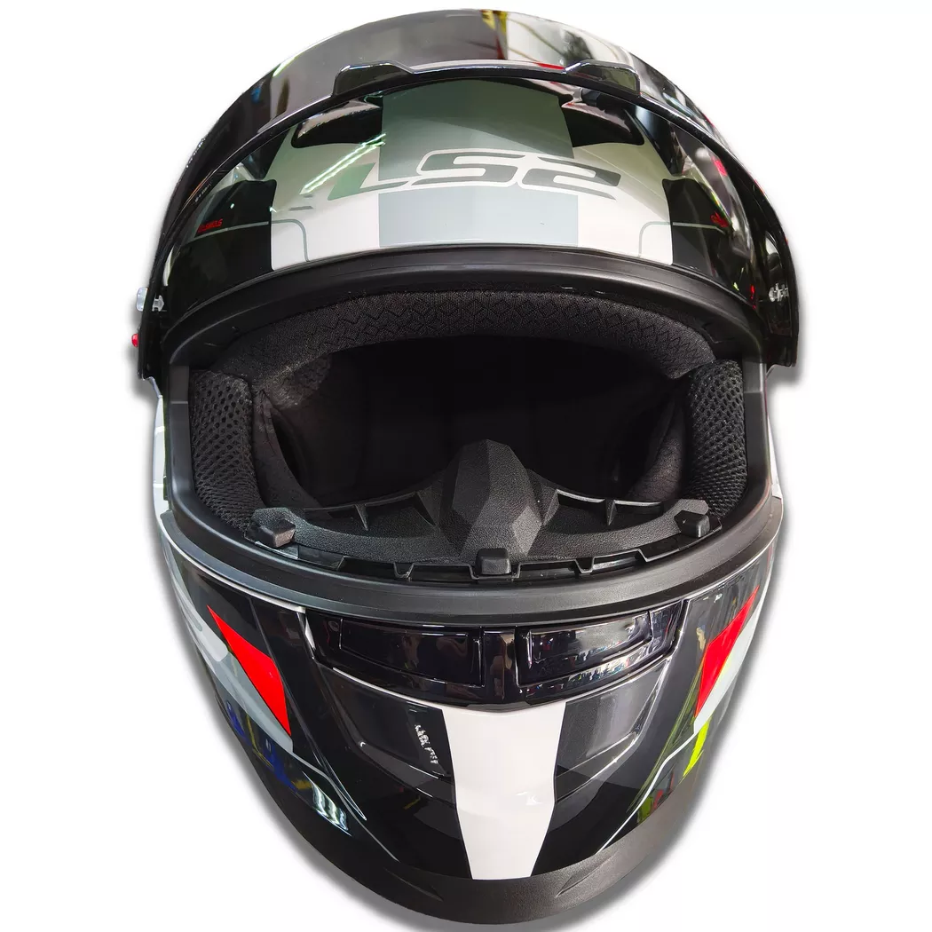 Casco Ls2 816 Cosmos - Bokanix - Blanco/Rojo - Imagen 6