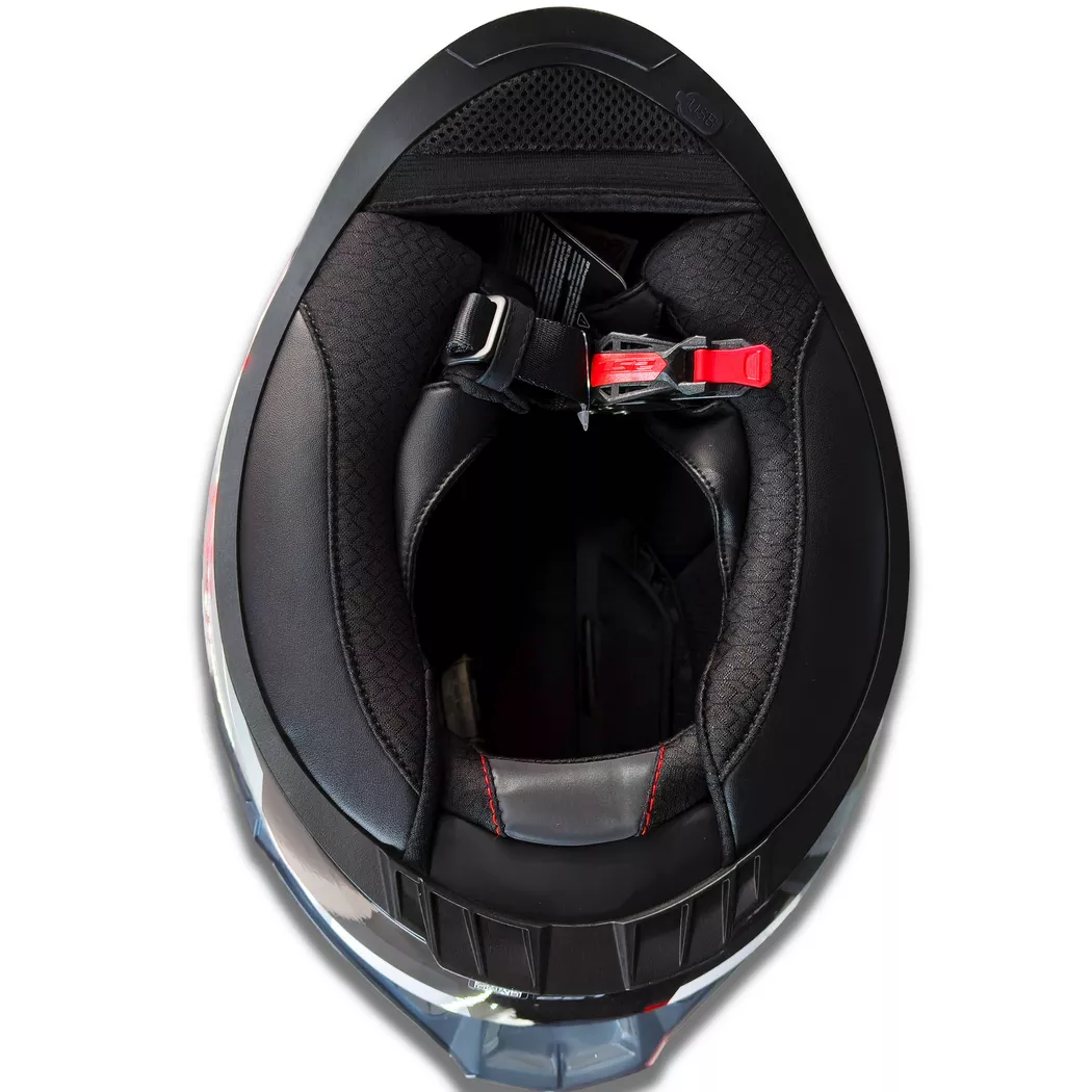 Casco Ls2 816 Cosmos - Bokanix - Blanco/Rojo - Imagen 10
