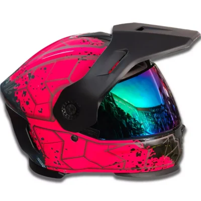 Casco Rockwell 927 Arrow + Visor de color - Rosa