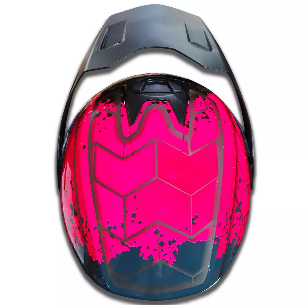 Casco Rockwell 927 Arrow + Visor de color - Rosa - Imagen 4