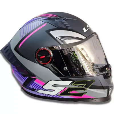 Casco Ls2 816 Cosmos - Cityrider - Negro/Lila