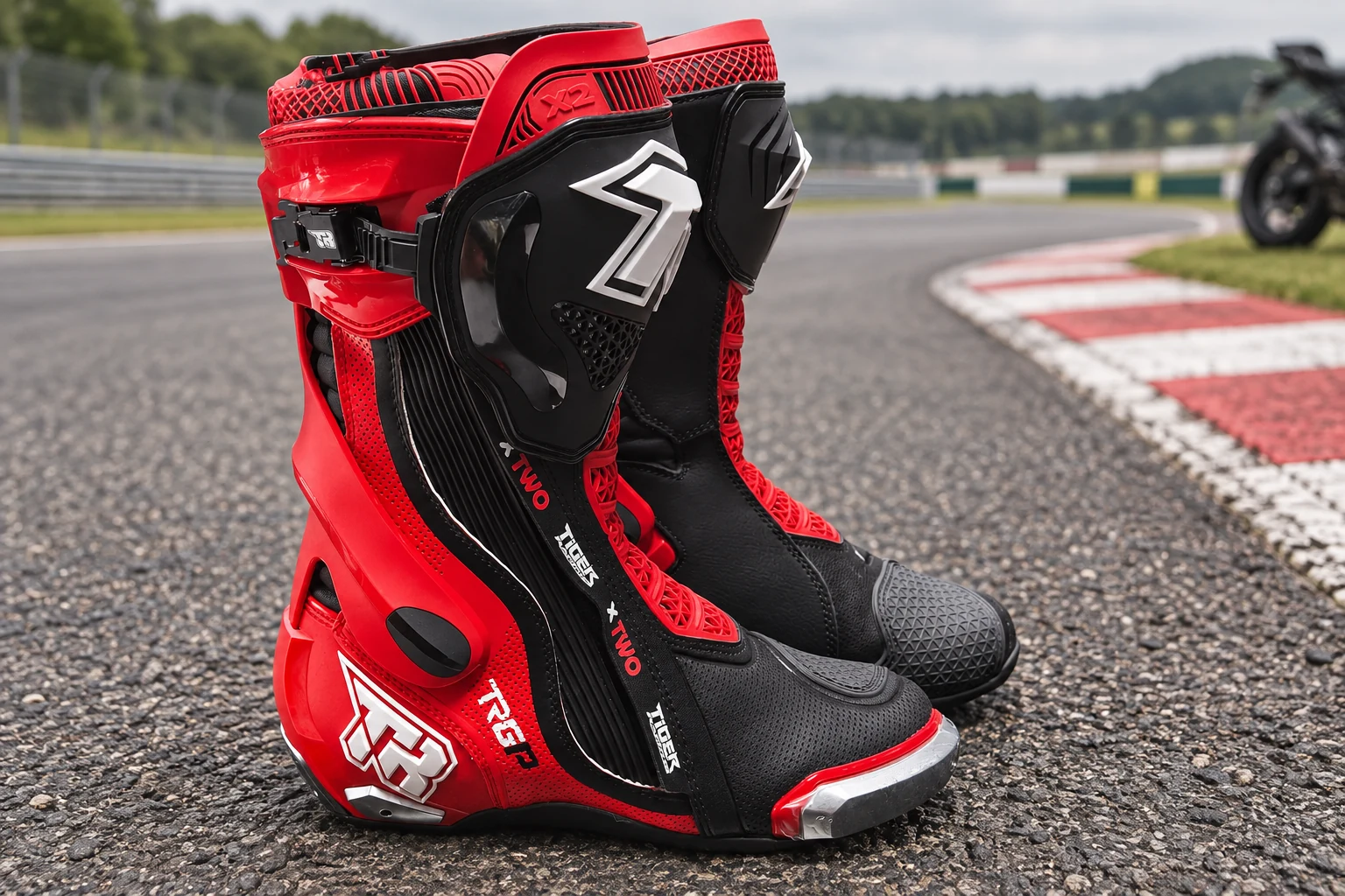Botas TR Xtwo en curb, fotografía de circuito