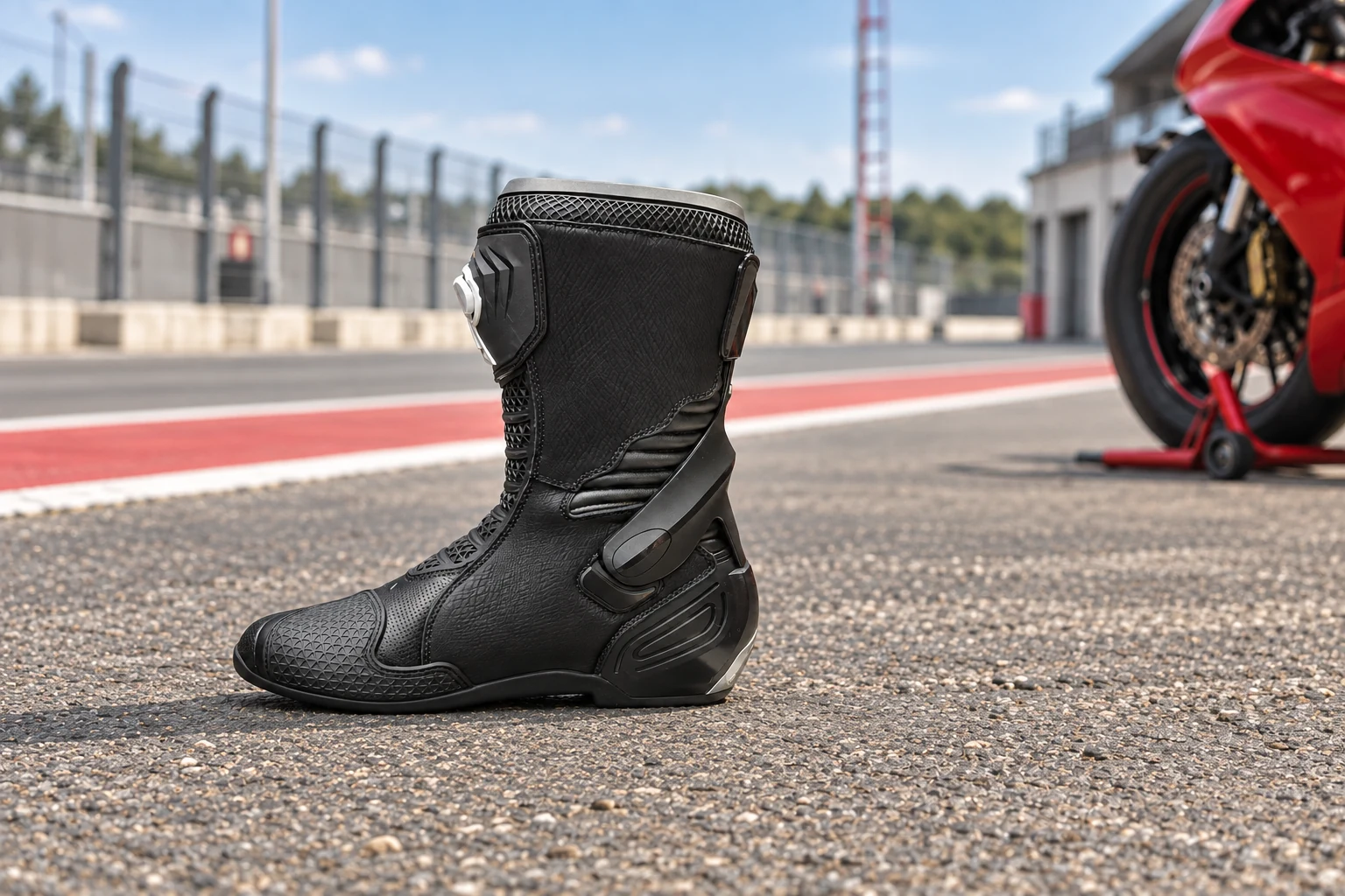 Botas TR Xtwo en pitexit, fotografía de circuito